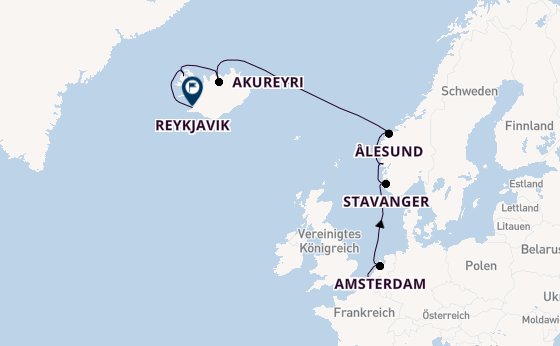 Norwegen ab Southampton, Großbritannien auf der Norwegian Getaway