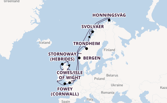 British Isles from London, England, United Kingdom with the Seabourn Quest