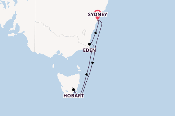 Australië vanaf Sydney, Australië met de Disney Wonder