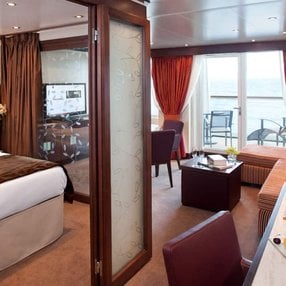 Come aboard the Seabourn Quest and discover one of 30 cabin categories on a total of 10 decks that can accommodate 450 passengers. Choose your dream cabin and feel at home on board the Seabourn Quest!