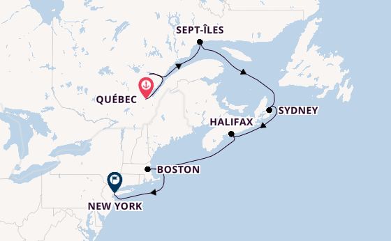 USA Ostküste ab Québec, Kanada auf der EXPLORA IV