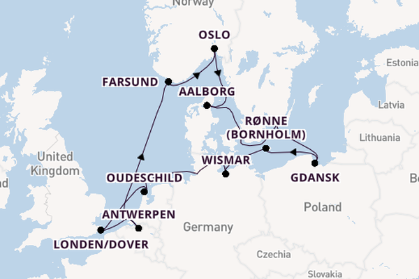 Noorwegen vanaf Kopenhagen, Denemarken met de Seabourn Quest