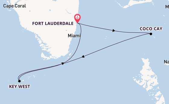Caribbean vanaf Fort Lauderdale, Verenigde Staten met de Brilliance of the Seas