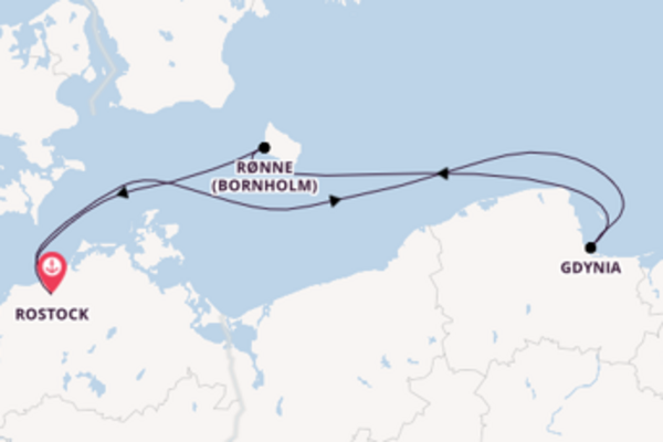 Cruise naar Rostock via Gdynia