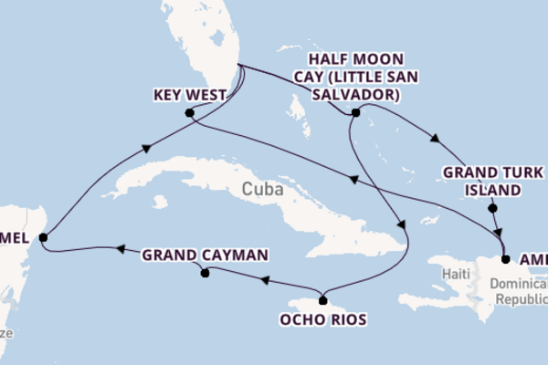 15 day cruise from Fort Lauderdale