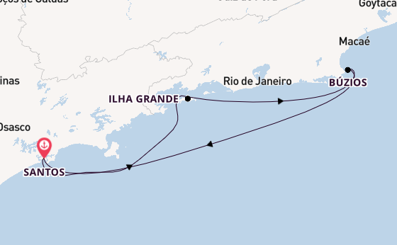 Brazil from Santos, Brazil with the MSC Divina