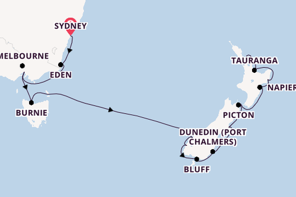 Australia and New Zealand from Sydney, Australia with the Silver Muse