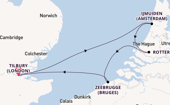 Wonderful expedition from Tilbury (London) with Ambassador Cruise Line