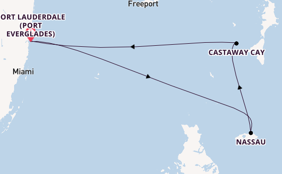 Caribbean from Fort Lauderdale (Port Everglades), Florida with the Disney Destiny