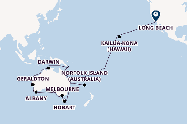 Transpacific from Sydney, Australia with the Seabourn Quest