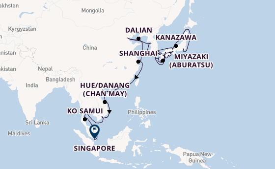 Japan from Tokyo, Japan with the Azamara Pursuit