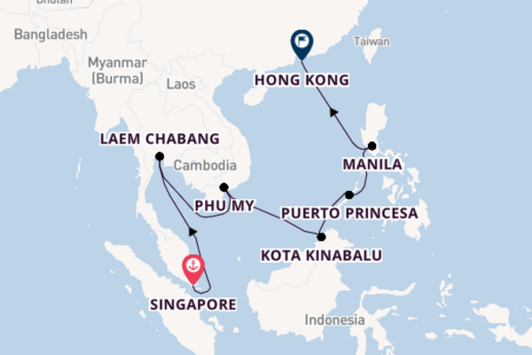 Southeast Asia From Singapore with the Westerdam