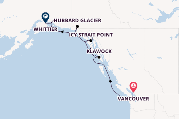 Alaska from Vancouver, British Columbia with the Luminara