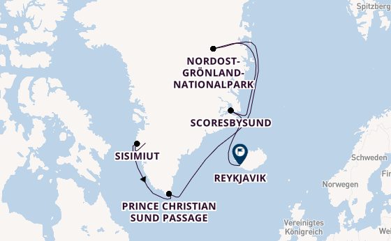 Arktis ab Kangerlussuaq auf der HANSEATIC spirit
