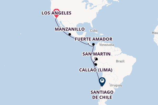 South America from Los Angeles, California with the Sapphire Princess